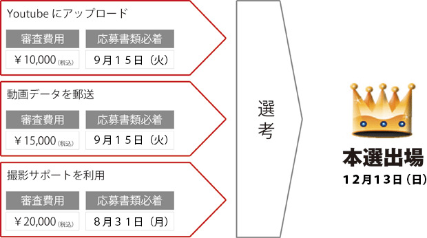 ビデオエントリーの流れ